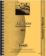 Operators Manual for Case 885 Tractor
