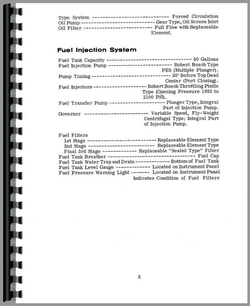 Operators Manual for Case 930 Tractor Sample Page From Manual