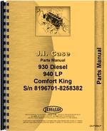 Parts Manual for Case 930 Tractor