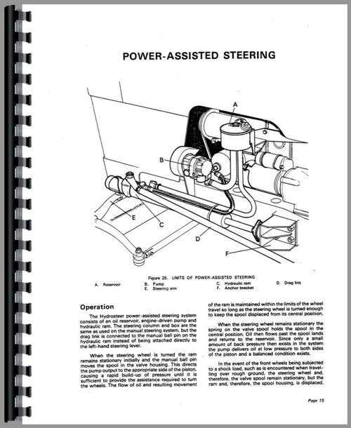 Service Manual for Case 950 Tractor Sample Page From Manual