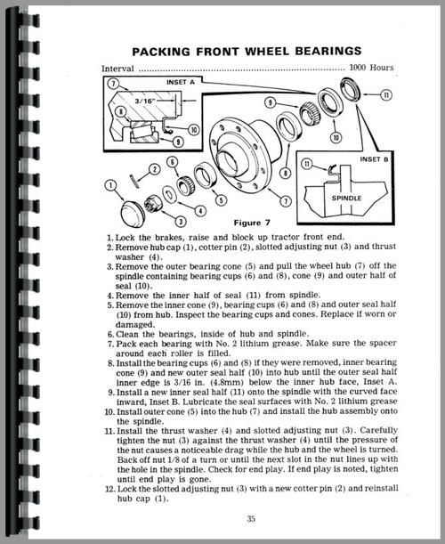 Operators Manual for Case 970 Tractor Sample Page From Manual