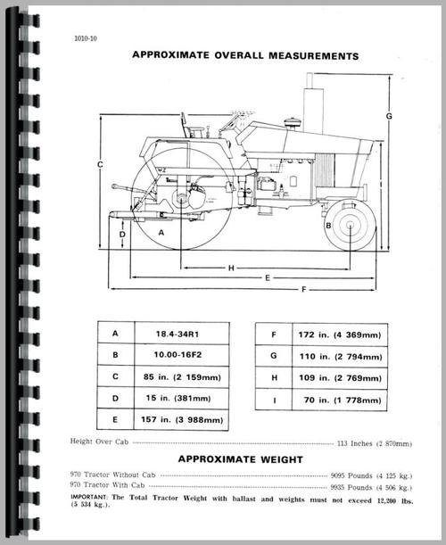 Service Manual for Case 970 Tractor Sample Page From Manual