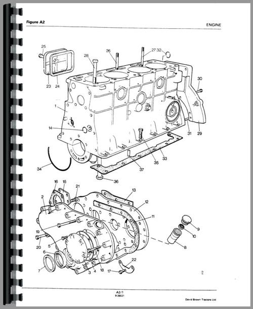 Parts Manual for Case 990 Tractor Sample Page From Manual