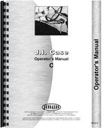 Operators Manual for Case C Tractor
