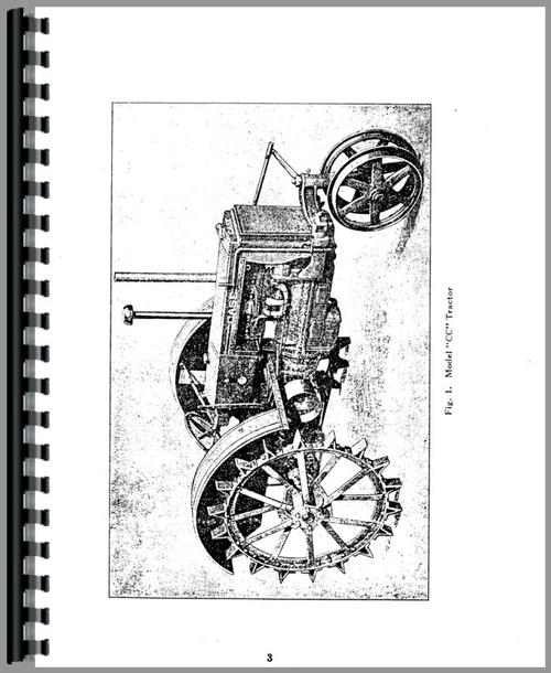 Service Manual for Case CC Tractor Sample Page From Manual