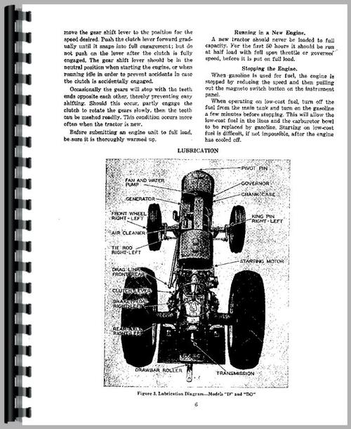 Service Manual for Case D Tractor Sample Page From Manual
