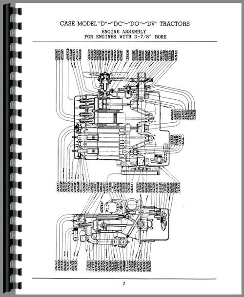 Parts Manual for Case DC3 Tractor Sample Page From Manual