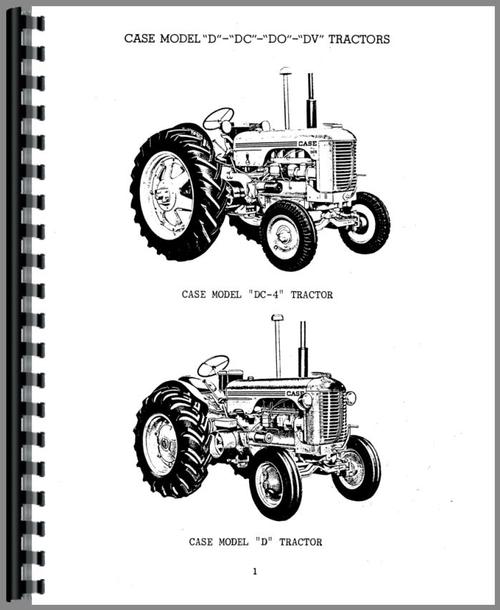 Parts Manual for Case DO Tractor Sample Page From Manual
