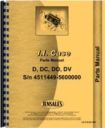 Parts Manual for Case DV Tractor