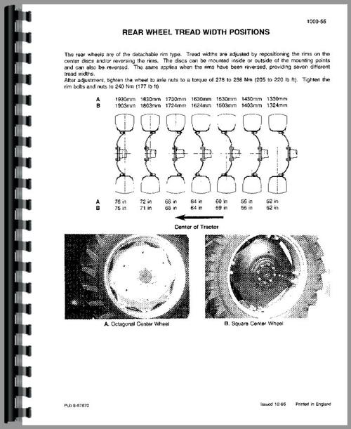 Service Manual for Case-IH 885 Tractor Sample Page From Manual
