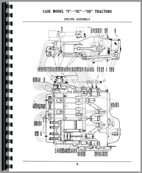 Parts Manual for Case S Tractor Sample Page From Manual