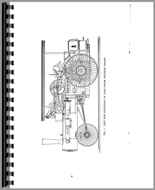 Operators Manual for Case Steam Tractor Sample Page From Manual