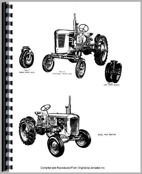 Parts Manual for Case VA Tractor Sample Page From Manual