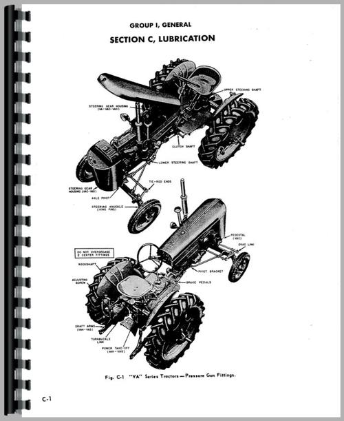 Service Manual for Case VA Tractor Sample Page From Manual