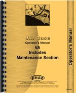 Operators Manual for Case VAO Tractor