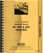 Operators Manual for Case VAO Tractor