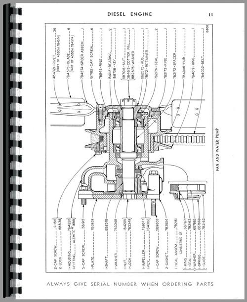 Parts Manual for Caterpillar 112 Grader Sample Page From Manual
