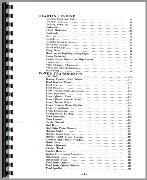 Service Manual for Caterpillar 12 Grader Sample Page From Manual