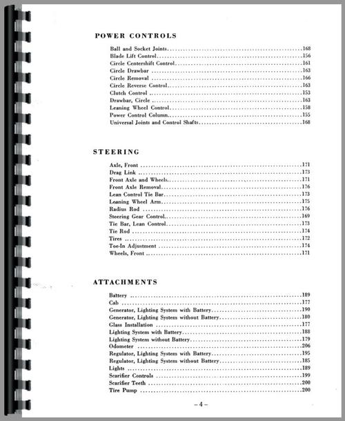 Service Manual for Caterpillar 12 Grader Sample Page From Manual