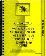 Parts Manual for Caterpillar 165 Hydraulic Control Attachment