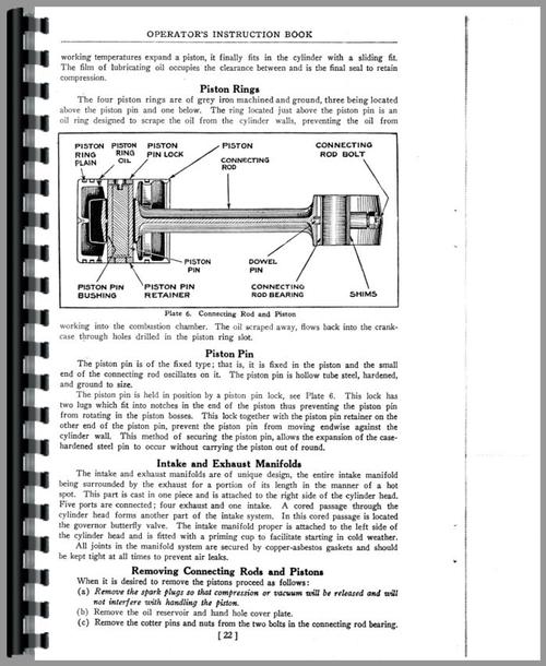 Service Manual for Caterpillar 2-Ton Crawler Sample Page From Manual