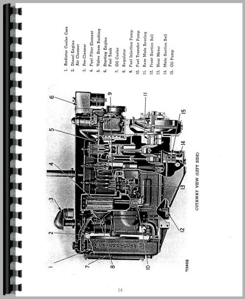 Service Manual for Caterpillar 212 Grader Engine Sample Page From Manual