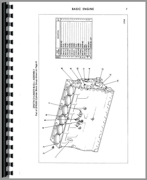 Parts Manual for Caterpillar 235 Excavator Sample Page From Manual