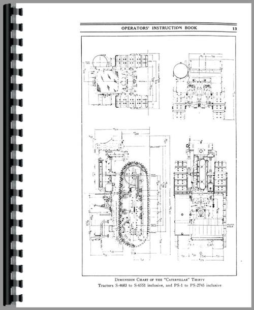 Service Manual for Caterpillar 30 Crawler Sample Page From Manual