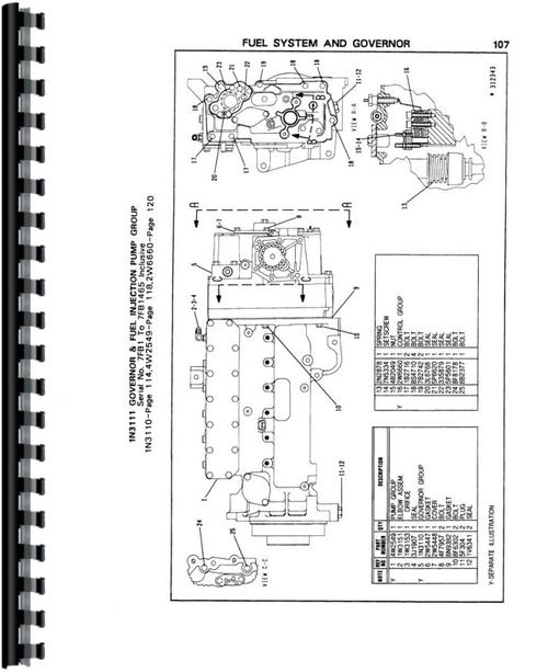 Parts Manual for Caterpillar 3406B Engine Sample Page From Manual