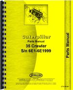 Parts Manual for Caterpillar 35 Crawler