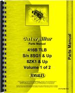 Parts Manual for Caterpillar 416B Tractor Loader Backhoe