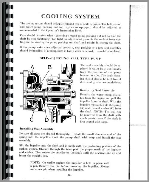 Service Manual for Caterpillar 50 Engine Sample Page From Manual