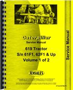 Service Manual for Caterpillar 619 Tractor Scraper