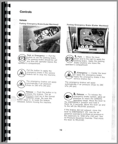 Operators Manual for Caterpillar 621B Tractor Scraper Sample Page From Manual