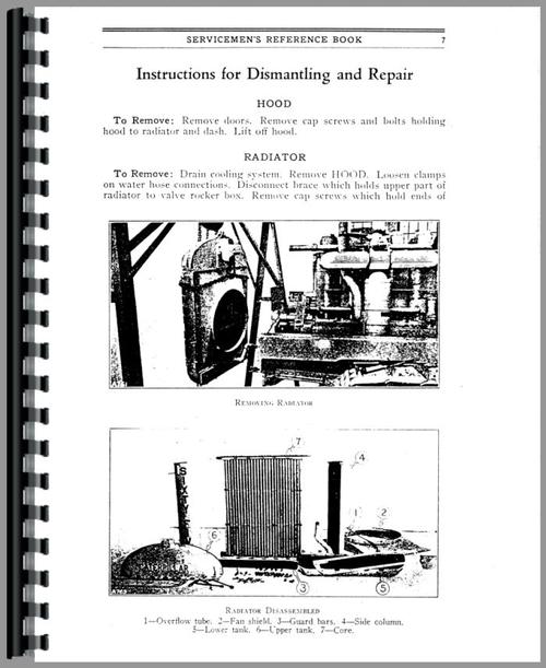 Service Manual for Caterpillar 65 Crawler Sample Page From Manual