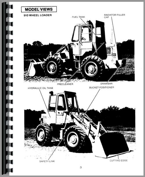 Operators Manual for Caterpillar 910 Wheel Loader Sample Page From Manual
