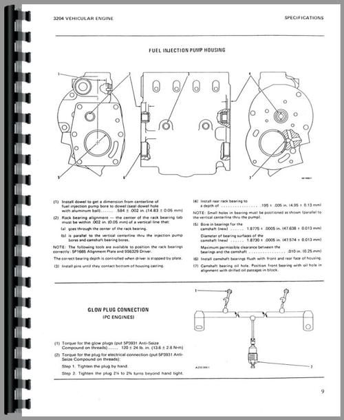 Service Manual for Caterpillar 910 Wheel Loader Sample Page From Manual