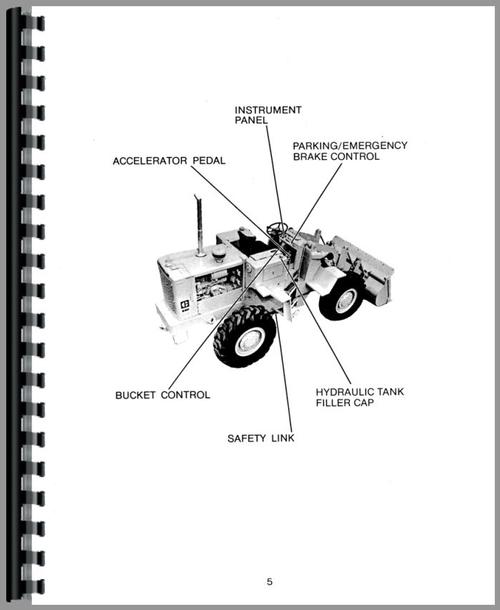 Operators Manual for Caterpillar 920 Wheel Loader Sample Page From Manual