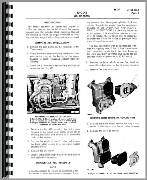 Service Manual for Caterpillar 922 Wheel Loader Sample Page From Manual