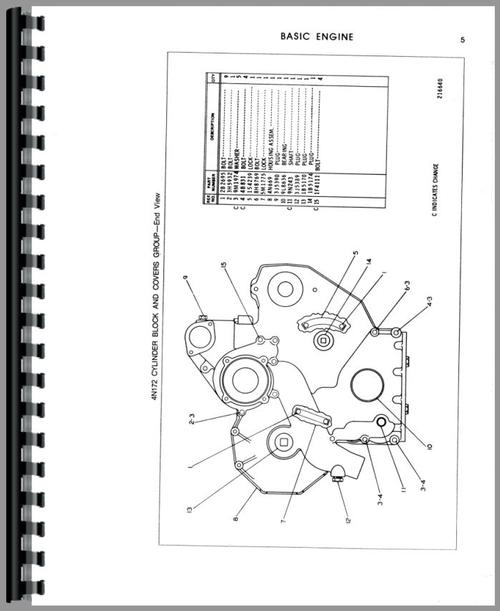Parts Manual for Caterpillar 931 Traxcavator Sample Page From Manual