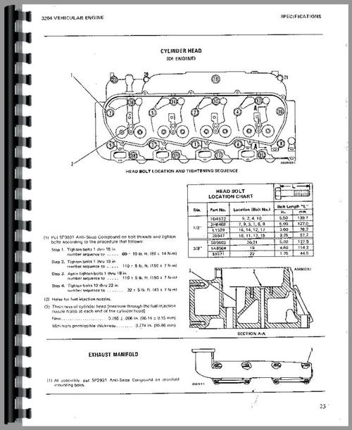 Service Manual for Caterpillar 931B Traxcavator Sample Page From Manual