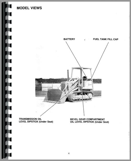 Operators Manual for Caterpillar 931B Traxcavator Sample Page From Manual