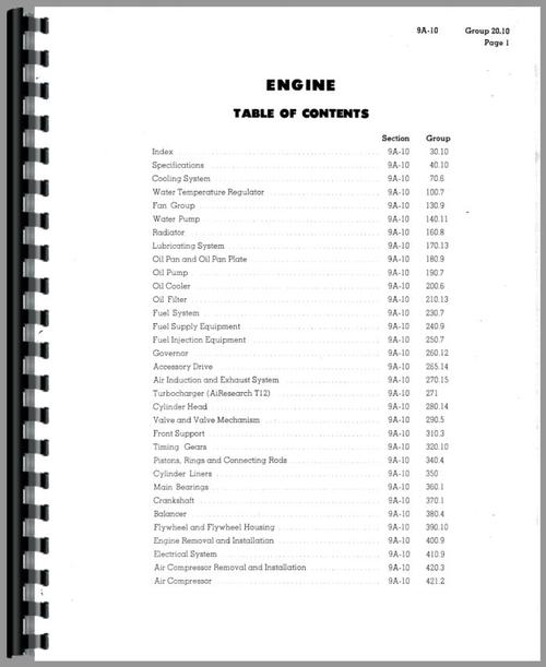 Service Manual for Caterpillar 950 Traxcavator Sample Page From Manual
