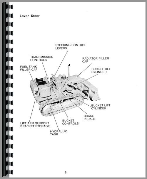 Operators Manual for Caterpillar 951 Traxcavator Sample Page From Manual