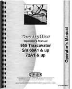 Operators Manual for Caterpillar 955 Traxcavator