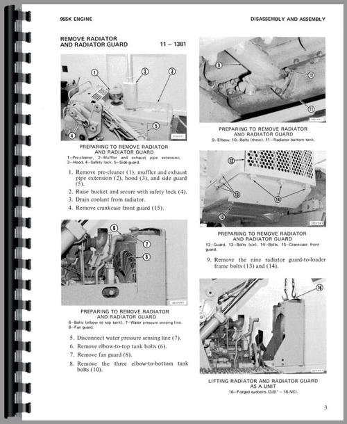 Service Manual for Caterpillar 955K Traxcavator Sample Page From Manual