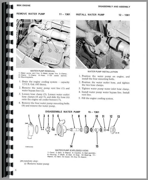 Service Manual for Caterpillar 955K Traxcavator Sample Page From Manual