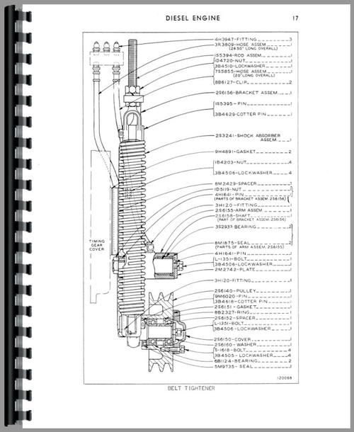 Parts Manual for Caterpillar 955K Traxcavator Sample Page From Manual