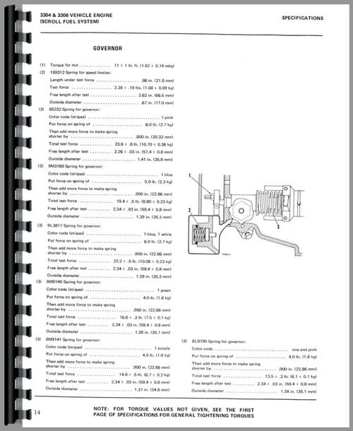 Service Manual for Caterpillar 955L Traxcavator Sample Page From Manual