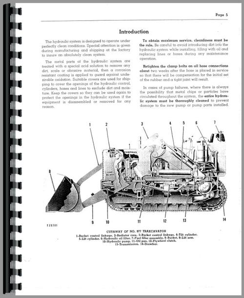 Service Manual for Caterpillar 977 Traxcavator Sample Page From Manual